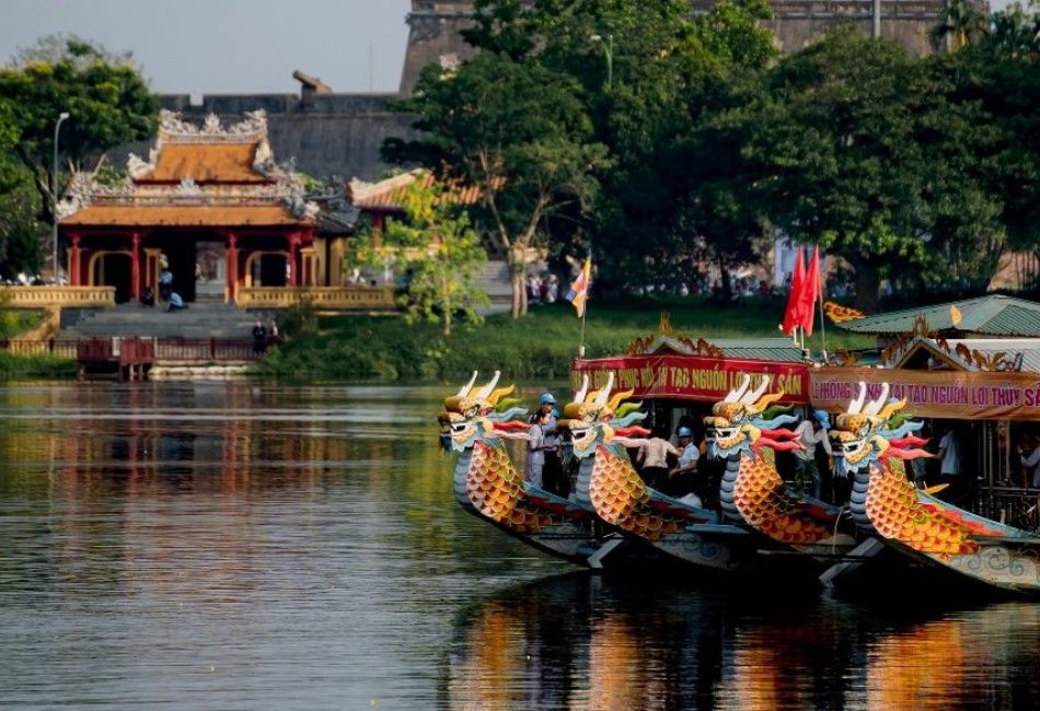 See Hue from the water and enjoy the city’s timeless riverside scenery.