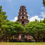 Phuoc Duyen Tower at Thien Mu Pagoda Hue Vietnam