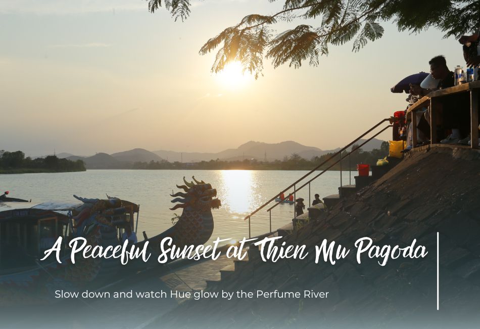 Sunset at Thien Mu Pagoda